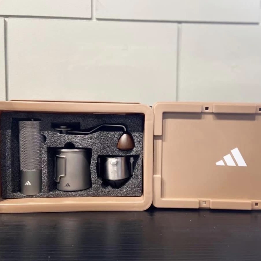 <國外限定> Adidas 手搖研磨咖啡豆機套裝禮盒組