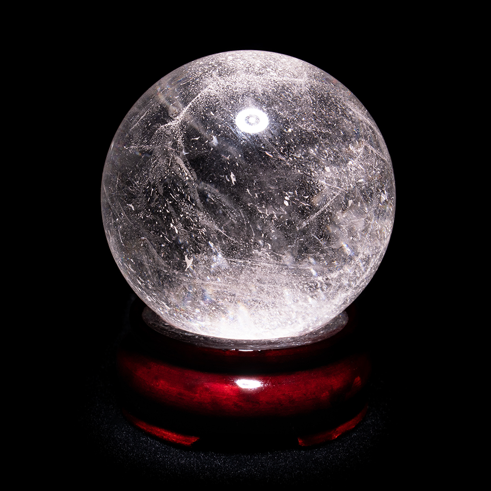 白水晶球 直徑6.2cm 擋煞化圓