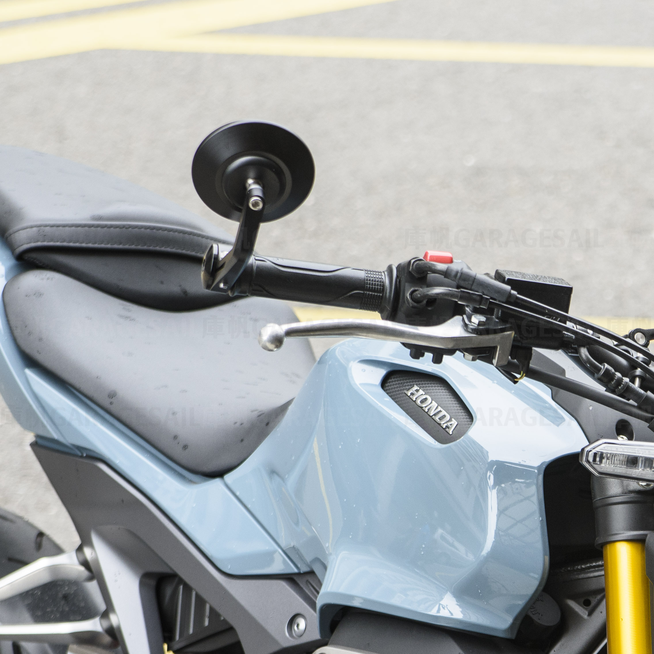 CNC 把手端 後照鏡 雙圓 C1