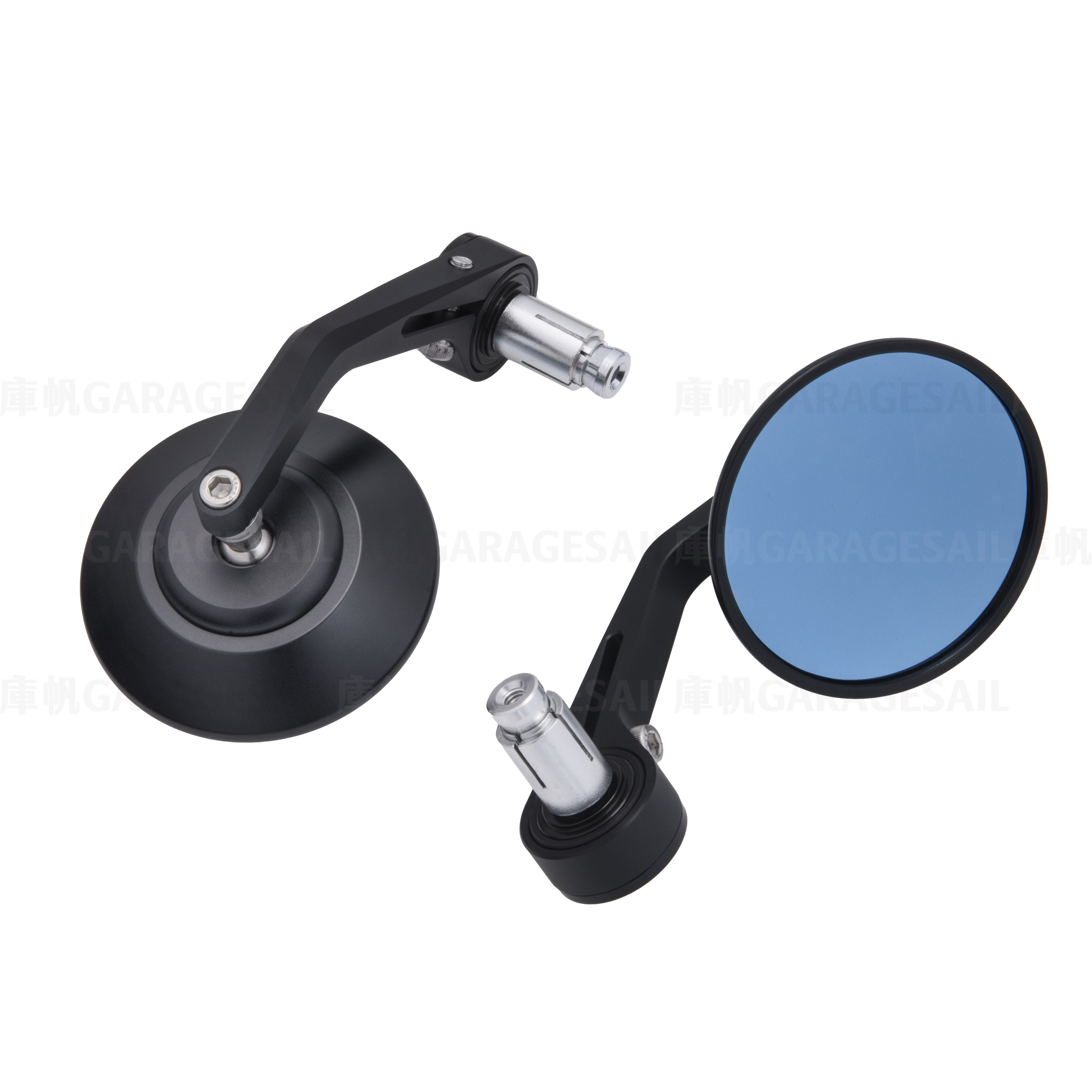 CNC 把手端 後照鏡 雙圓 C1