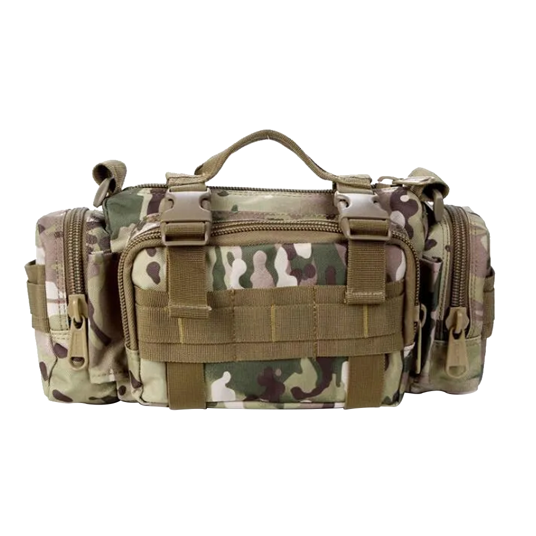 軍風立體口袋多功能側背包 (3色) 迷彩系列/素色/MOLLE系統 70CTP726
