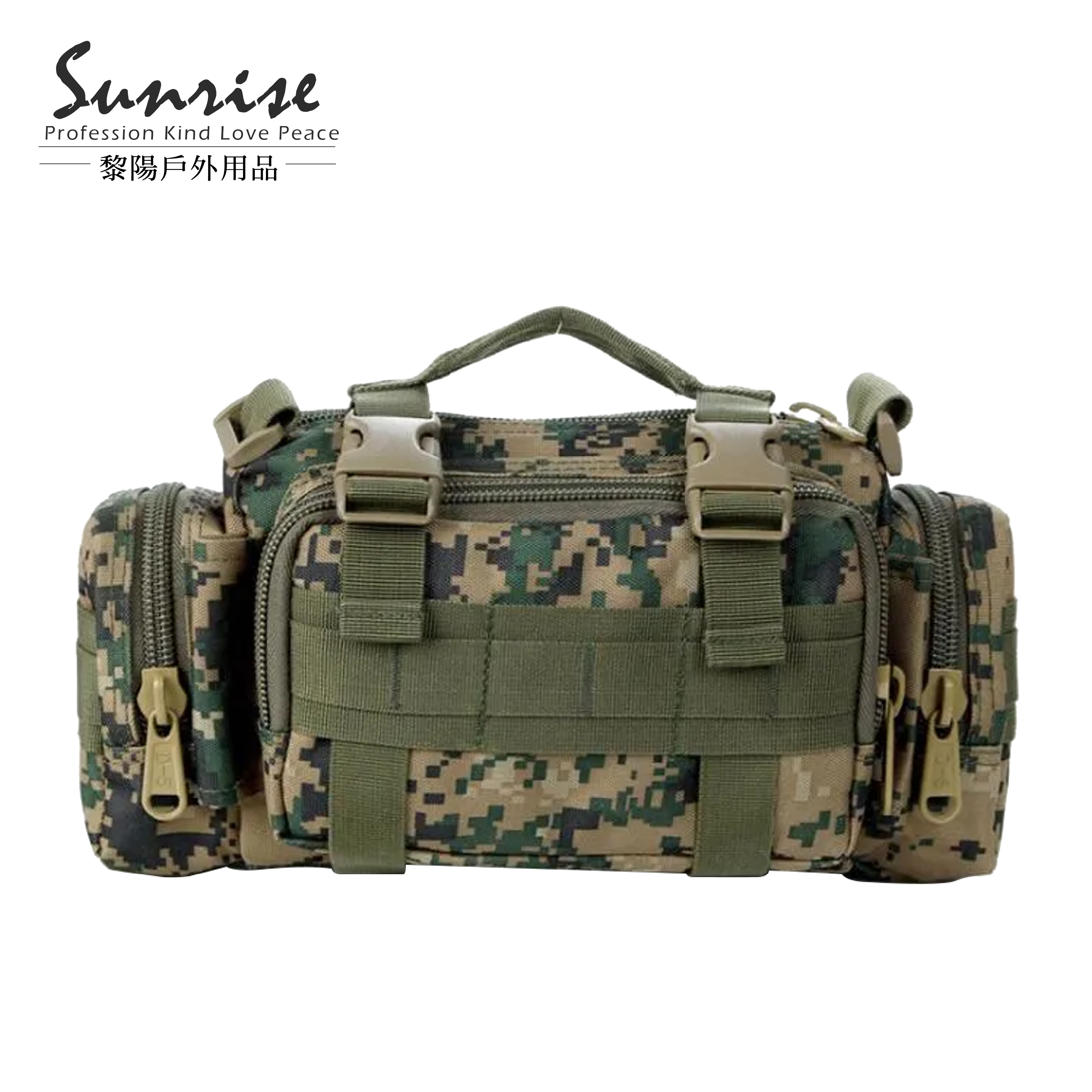 軍風立體口袋多功能側背包 (3色) 迷彩系列/素色/MOLLE系統 70CTP726