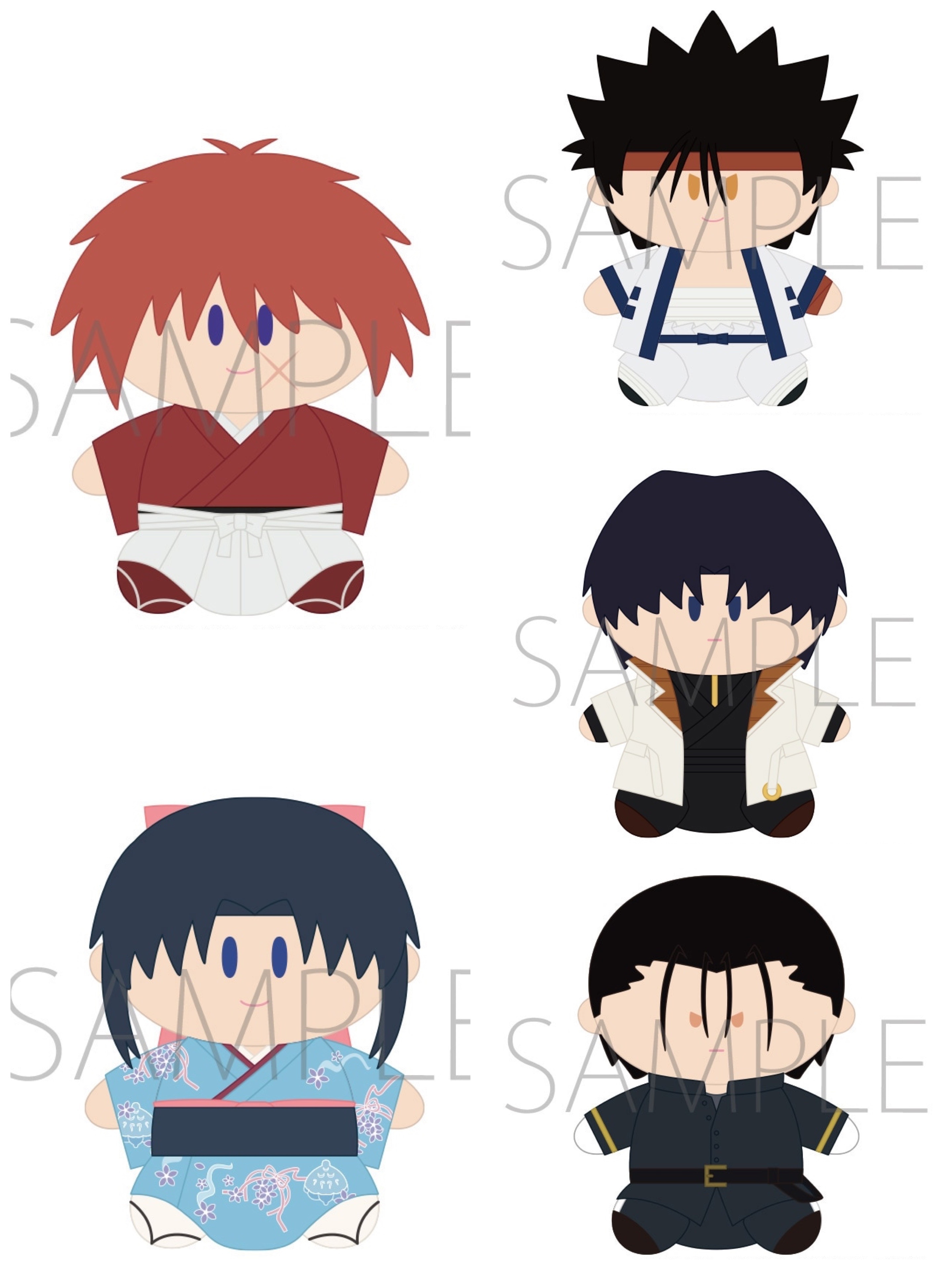 MOVIC 預訂2024/3月 TVアニメ「るろうに剣心 －明治剣客浪漫譚－」　よりぬいミニ（ぬいぐるみマスコット）