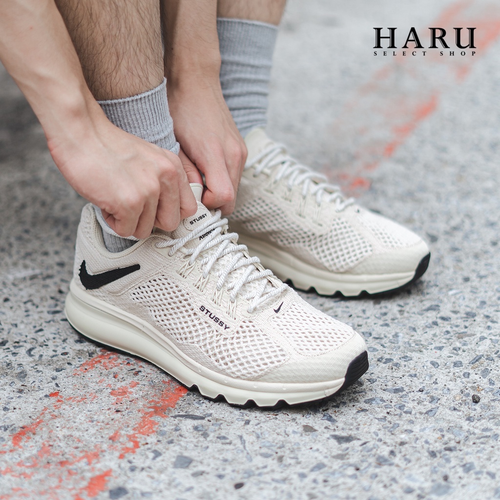 STUSSY X NIKE AIR MAX 2013 米白沙色 桃粉 黑色 小倒鉤 男女復古休閒鞋 DM6447-200 DO2461-001 DR2601-600