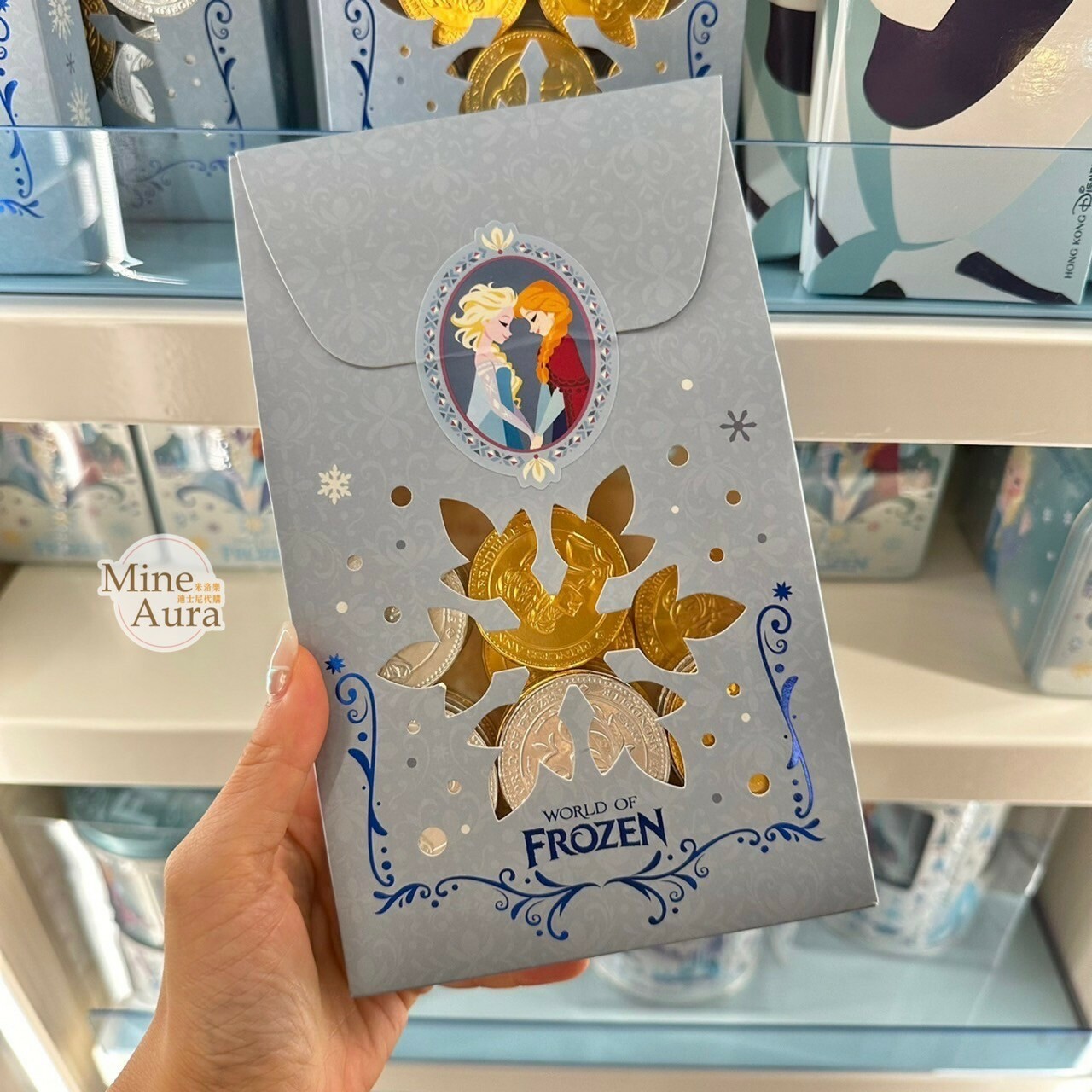 World of Frozen 限定 艾莎 Elsa 安娜Anna 巧克力金幣 冰雪奇緣 Frozen -香港迪士尼樂園