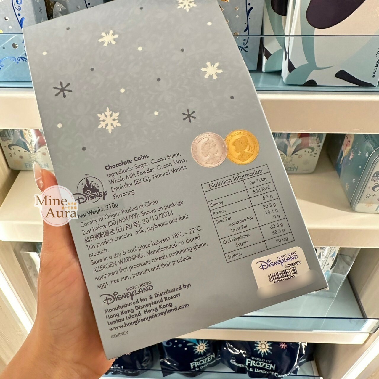 World of Frozen 限定 艾莎 Elsa 安娜Anna 巧克力金幣 冰雪奇緣 Frozen -香港迪士尼樂園