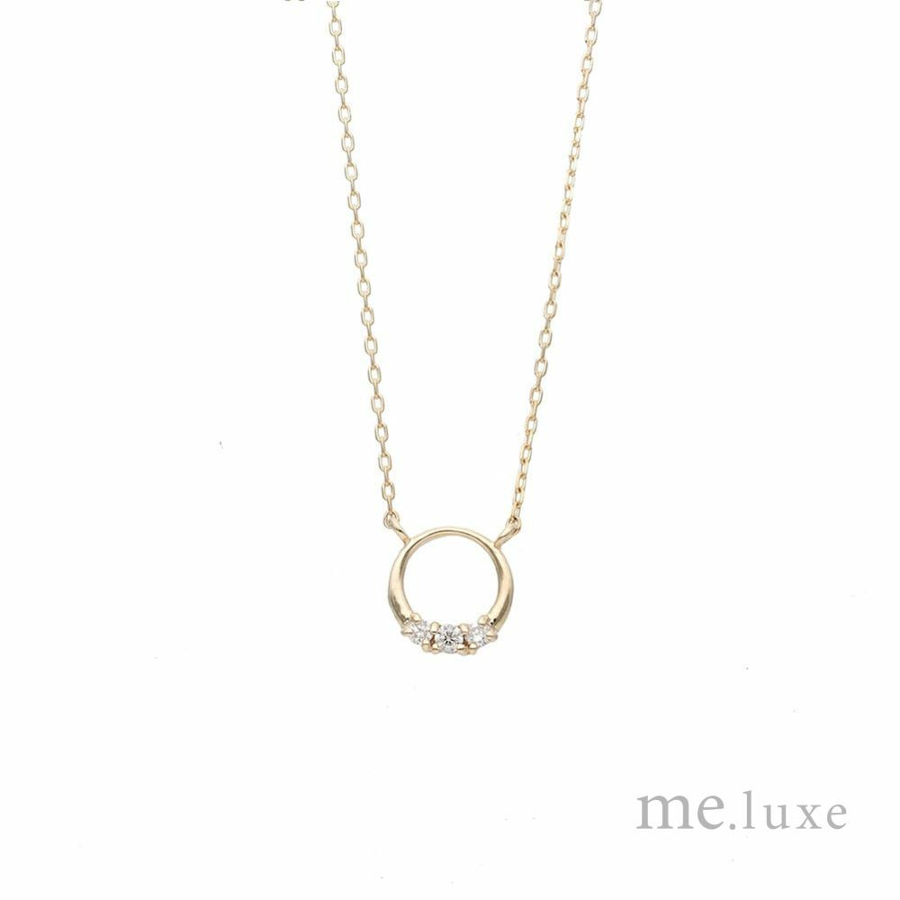 【me.luxe】K10圓滿3分鑽石鍊