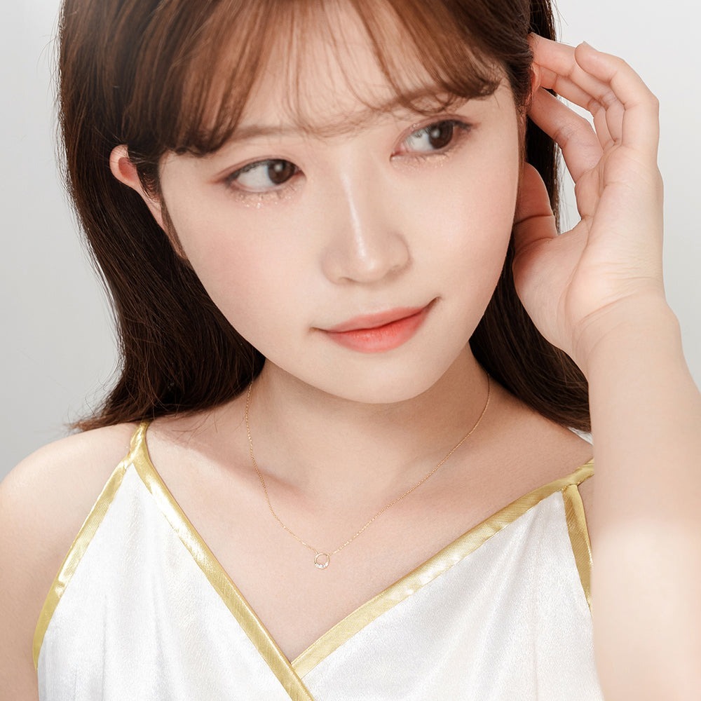 【me.luxe】K10圓滿3分鑽石鍊