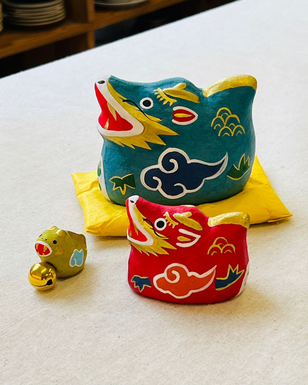 手工和紙俄羅斯娃娃 吉祥龍兒｜一千乃