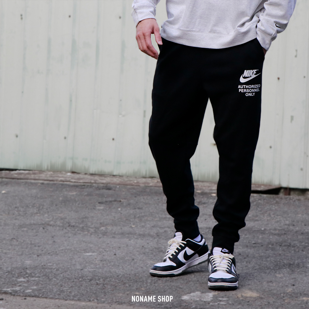 NIKE NSW Tech Fleece 標語 縮口 棉褲 長褲 黑 (男款)