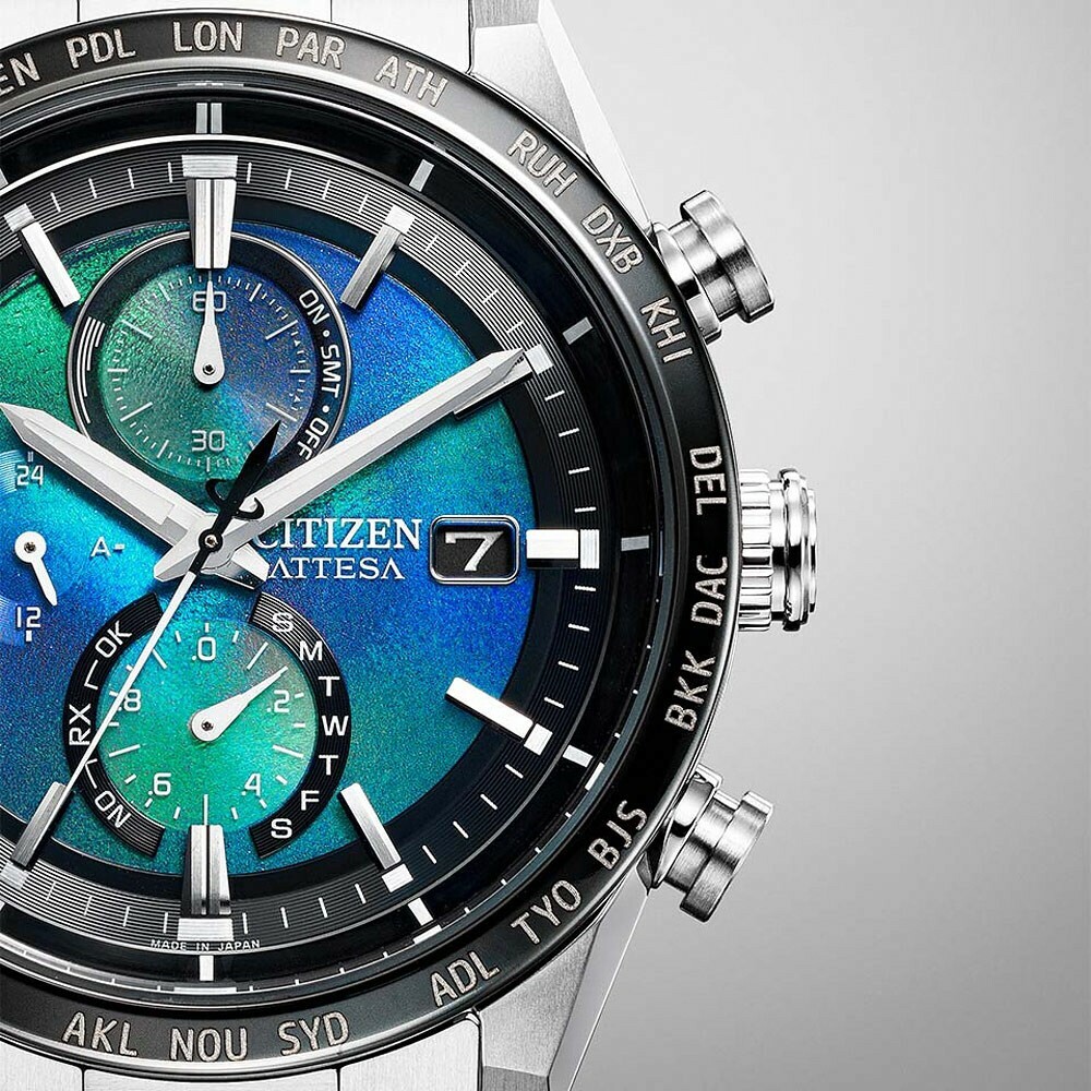 【CITIZEN 星辰】ATTESA 千彩之海限定款 鈦金屬 電波錶AT8188-64L 42mm 現代鐘錶