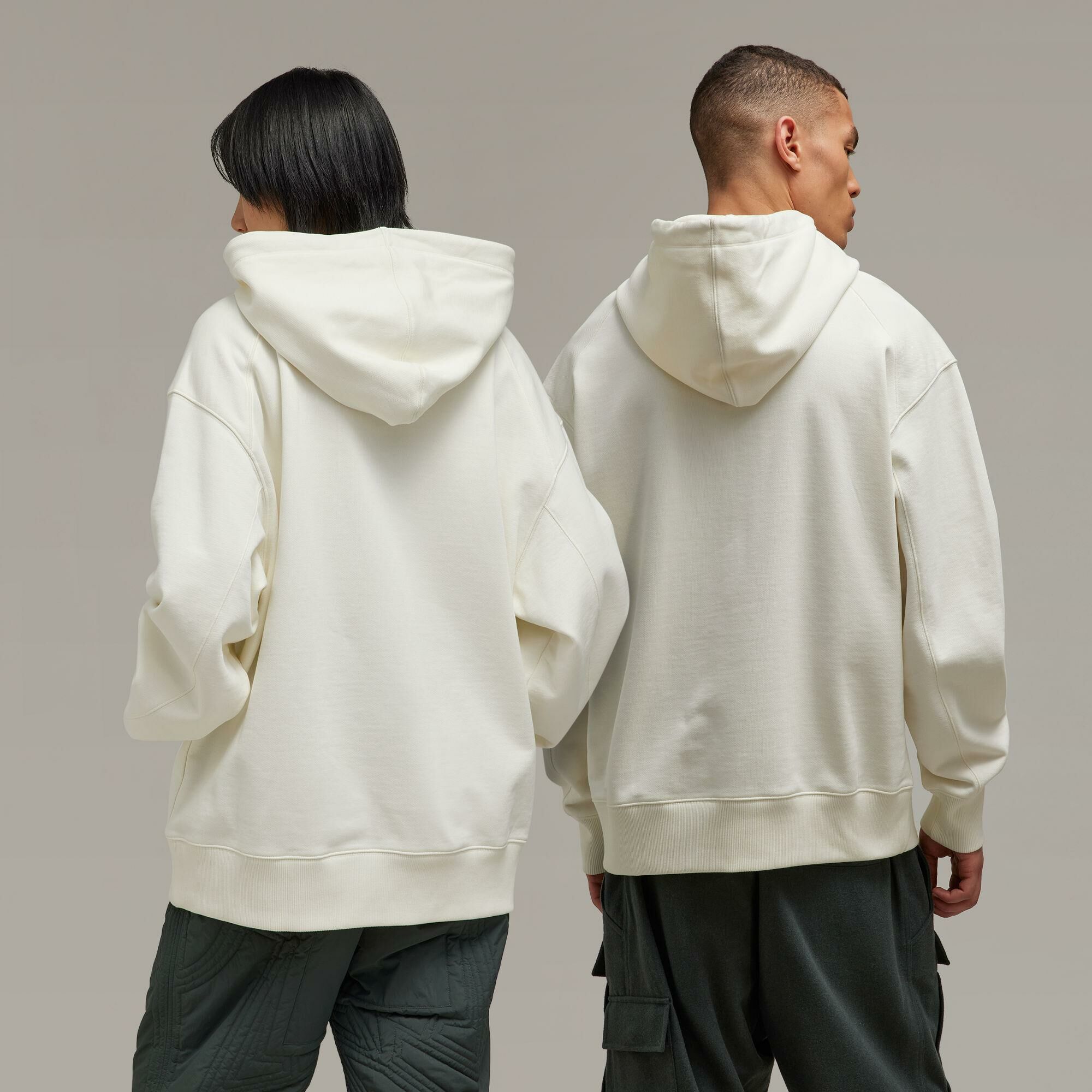 【 Y-3 GFX HOODIE 草體LOGO帽TEE - 白 】