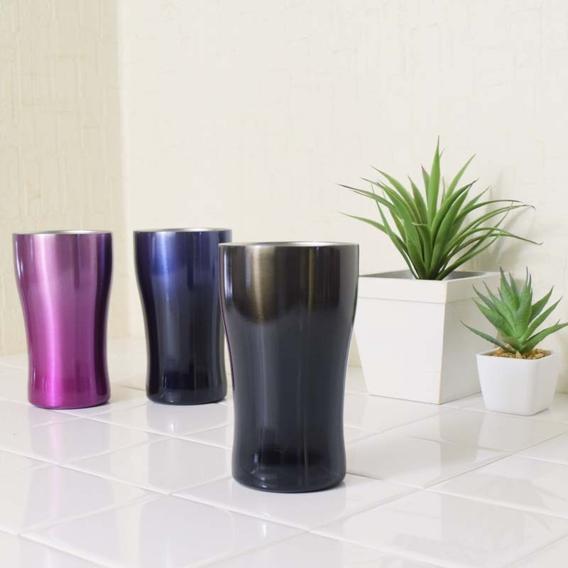 真空雙層不鏽鋼杯/漸層黑 360ml