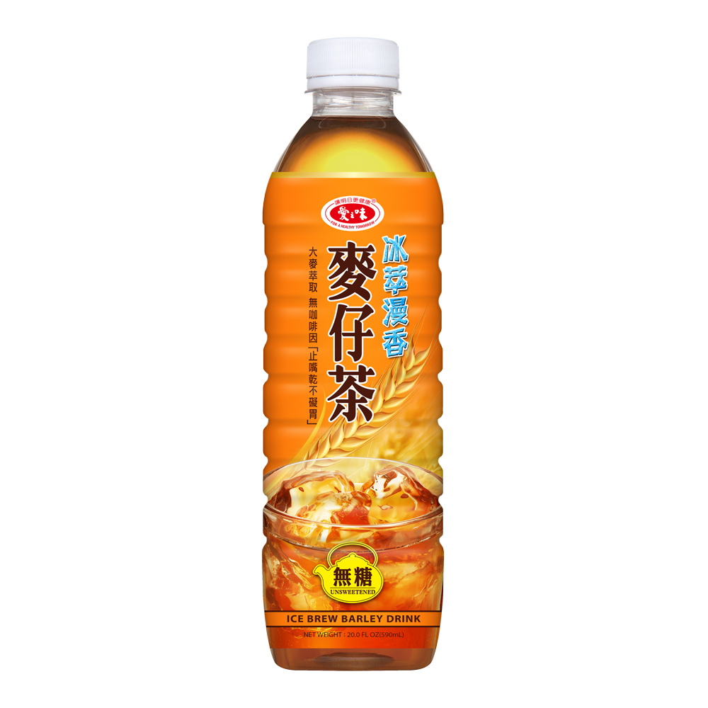 【愛之味】冰萃無糖麥仔茶590ml*4入
