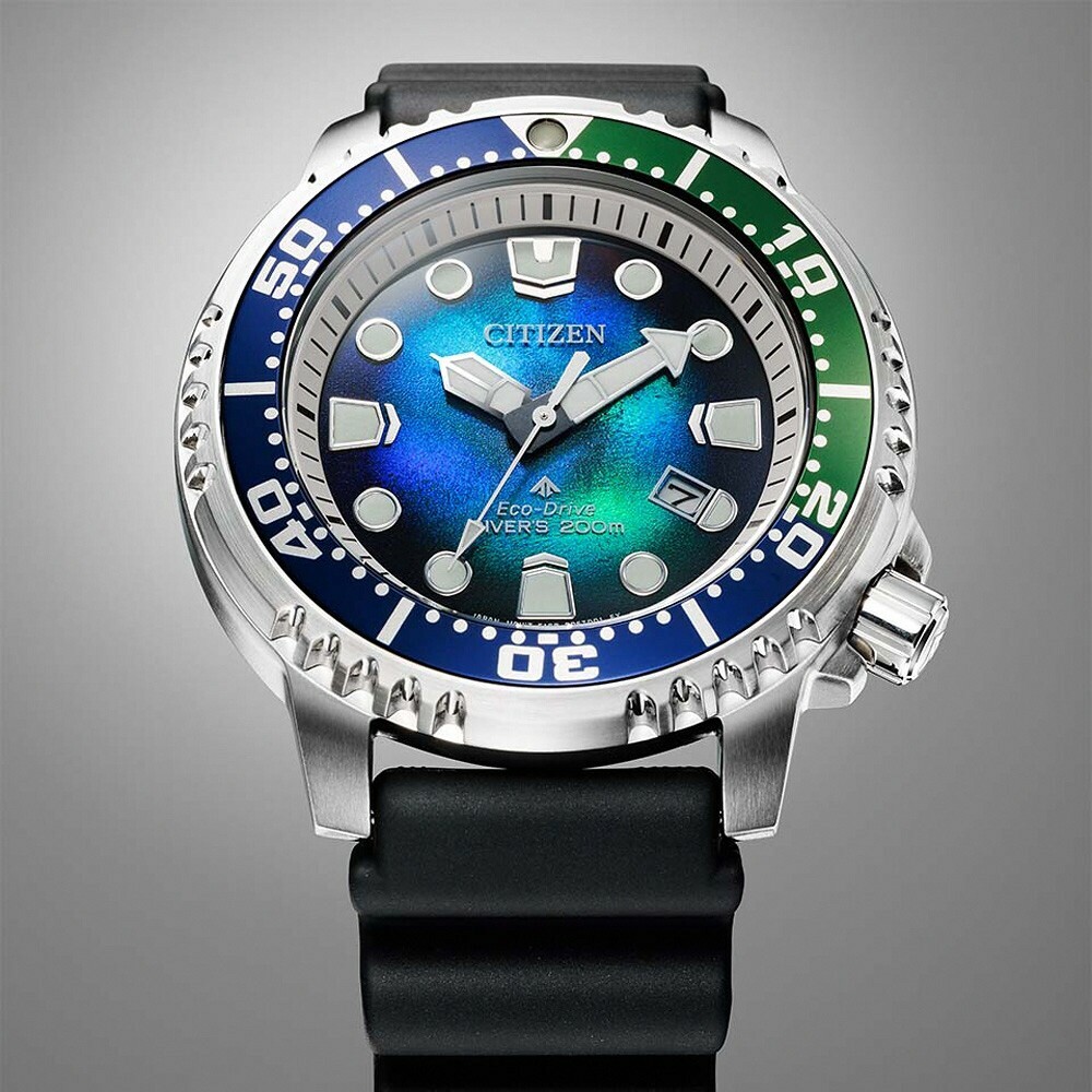 【CITIZEN 星辰】千彩之海限定款  PROMASTER 光動能 防水200米 潛水錶 BN0166-01L 44mm 現代鐘錶