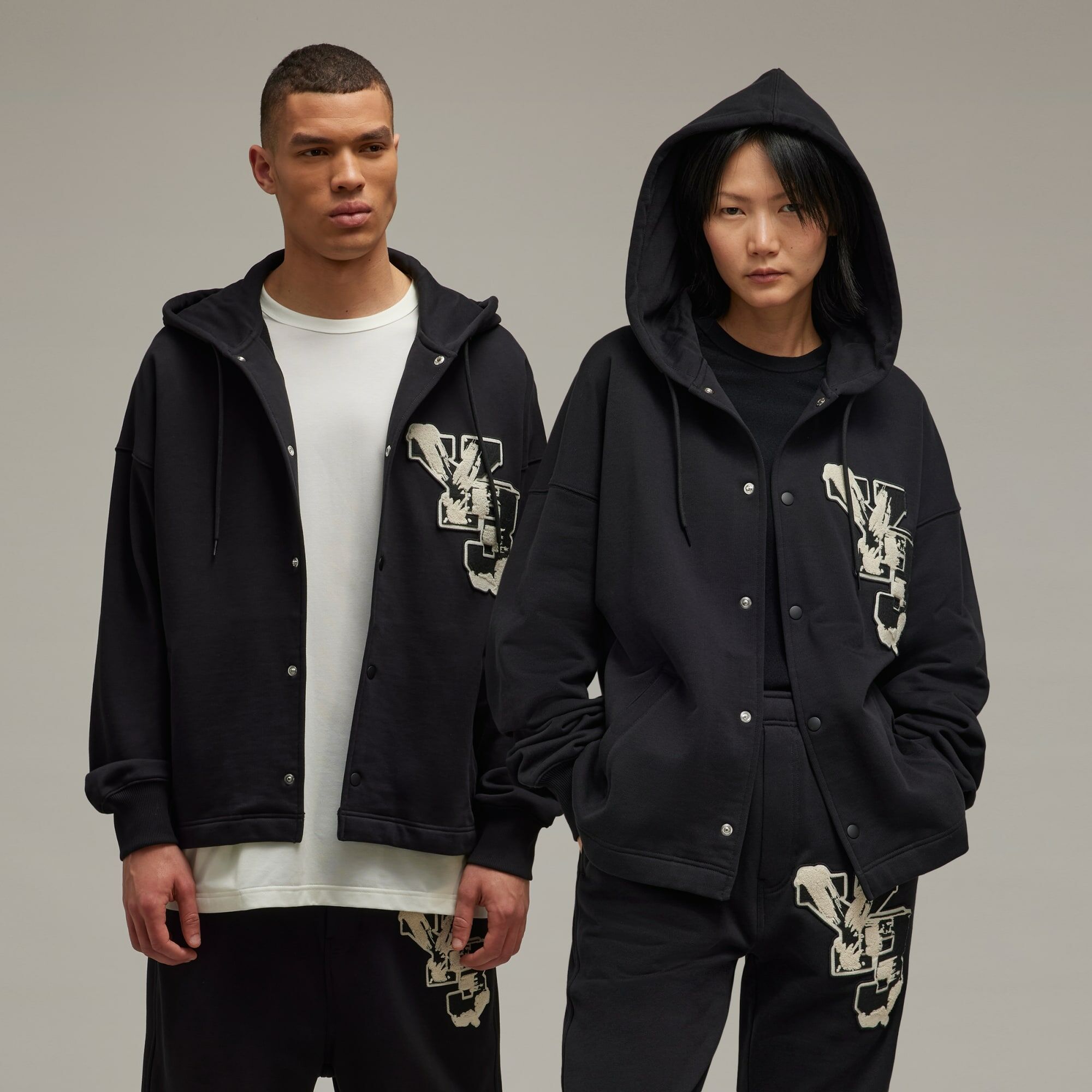 【 Y-3 GFX FT HOODIE 大LOGO連帽外 - 黑 】