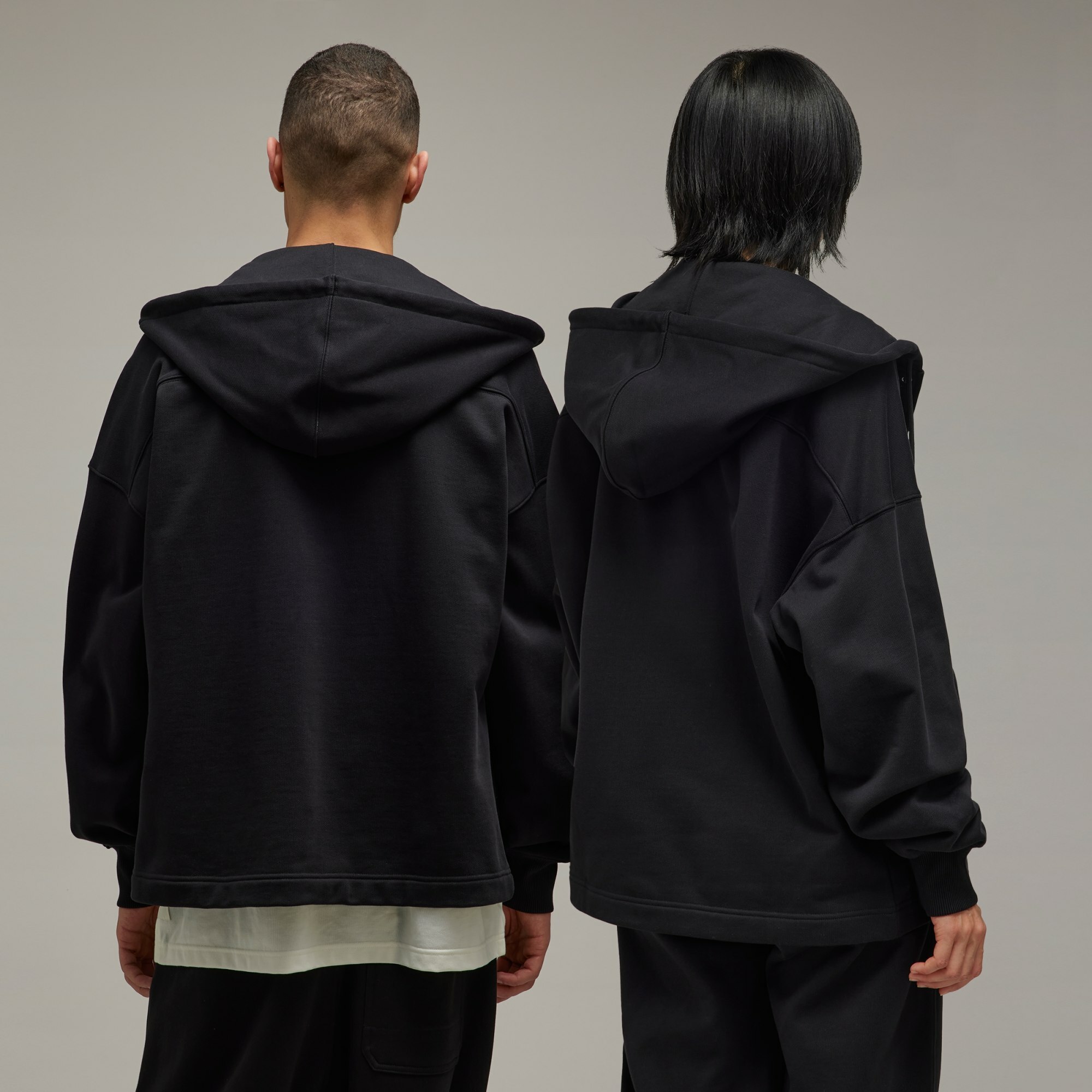 【 Y-3 GFX FT HOODIE 大LOGO連帽外 - 黑 】