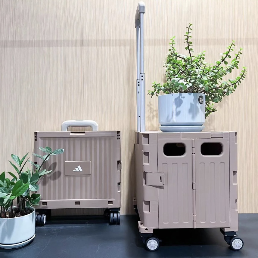 <國外限定> Adidas 收納折疊推車 焦糖棕