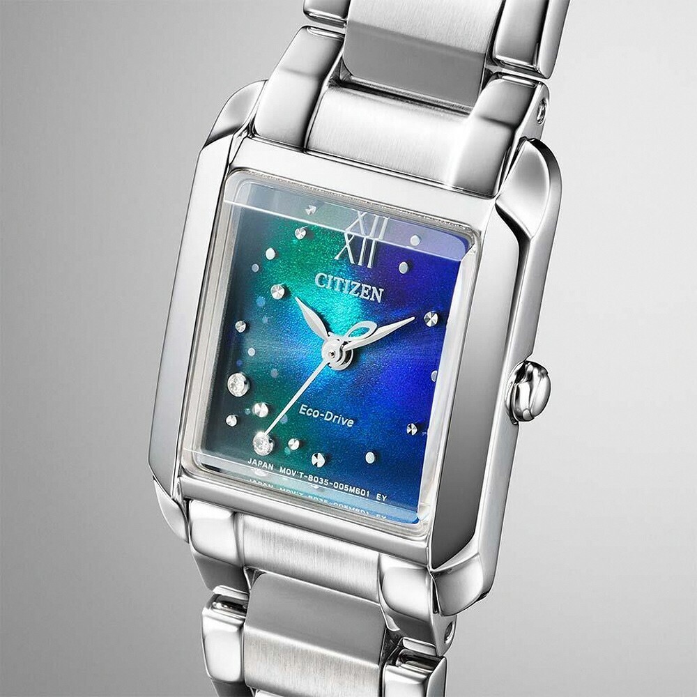 【CITIZEN 星辰】 L系列 2顆鑽石 千彩之海限定款 光動能女錶 EW5591-60L 21.5mm 現代鐘錶