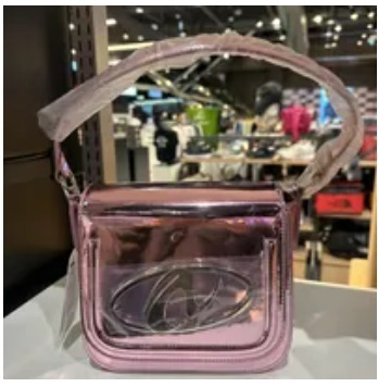 [S] NERDY PNEF23BG080901 PINWHEEL METALLIC 2WAY CROSS BAG,PINK, 8809936589502 (SN329)