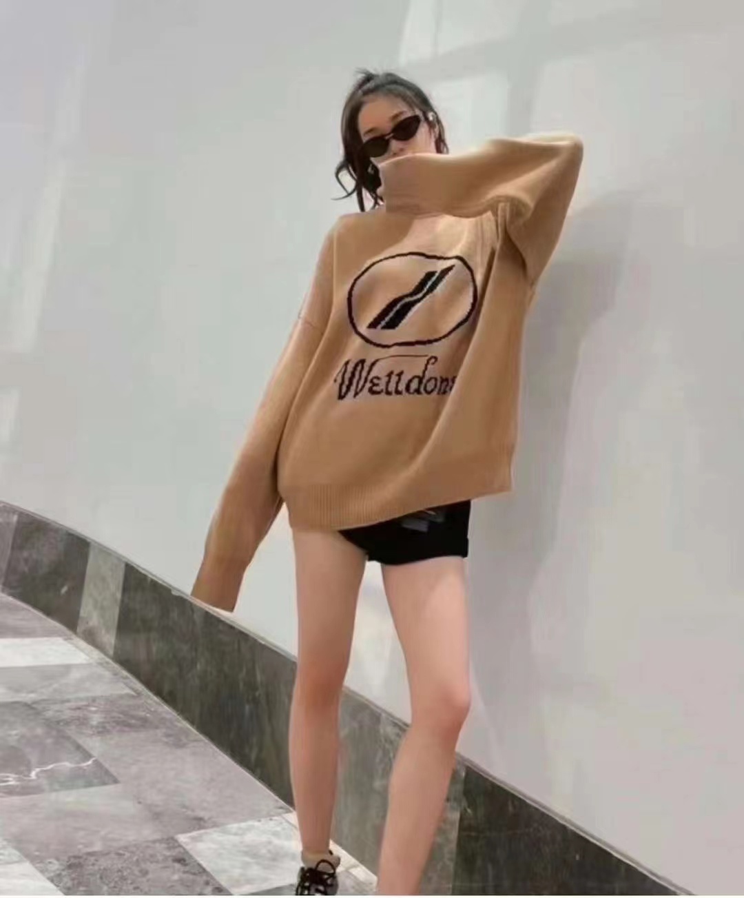 Welldone 駱駝色毛衣 -M