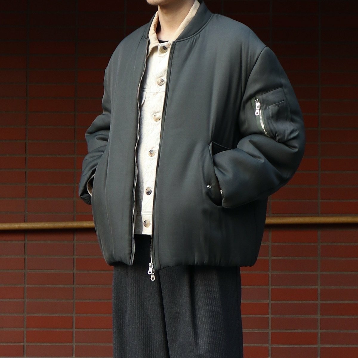 URU TOKYO - ZIP UP BLOUSON / D.NAVY