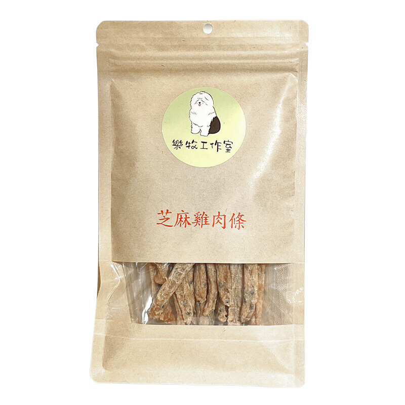 樂牧/寵物烘乾零食/芝麻雞肉條