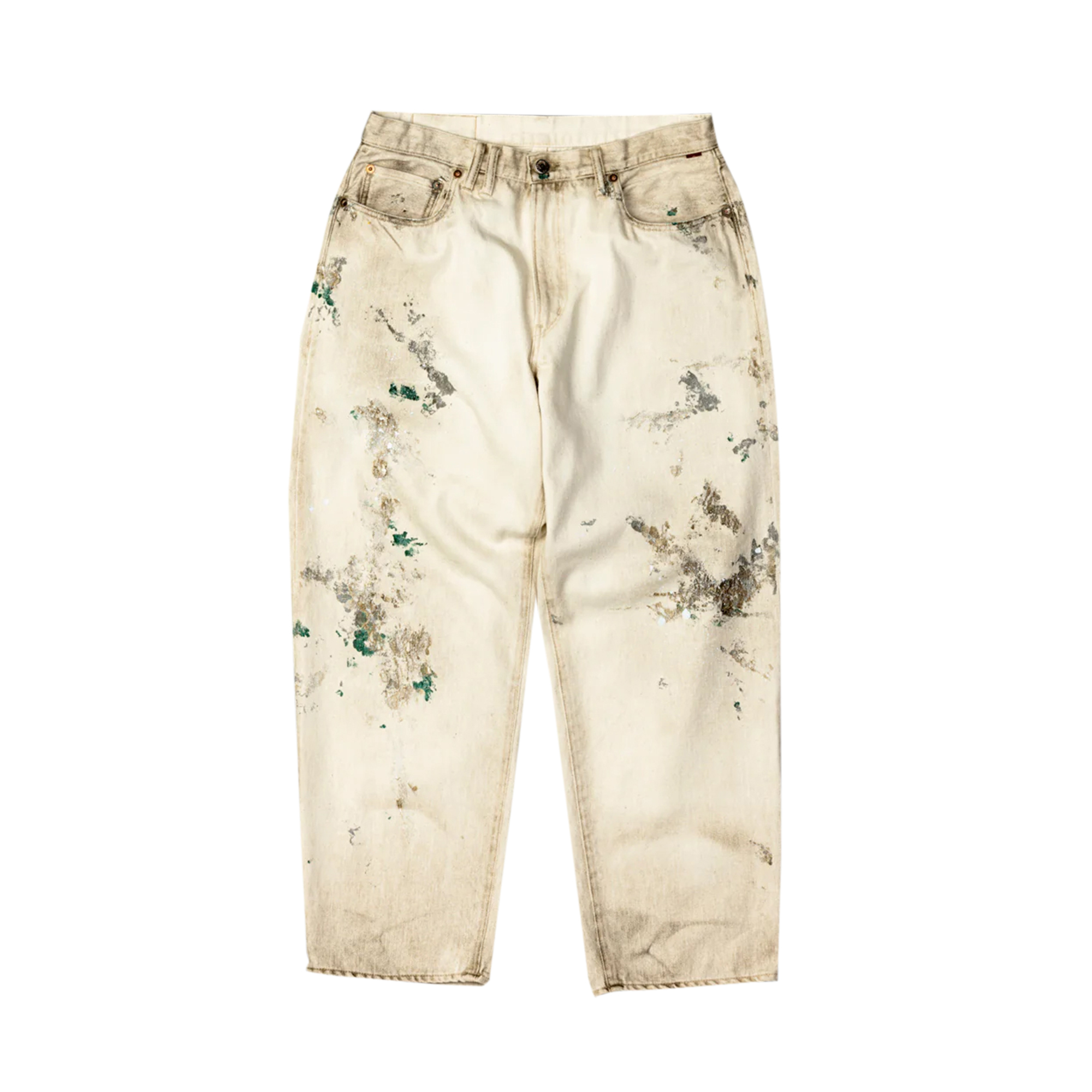 Anachronorm - Dirt Paint 80's Wide 5P Pants (Kinari)