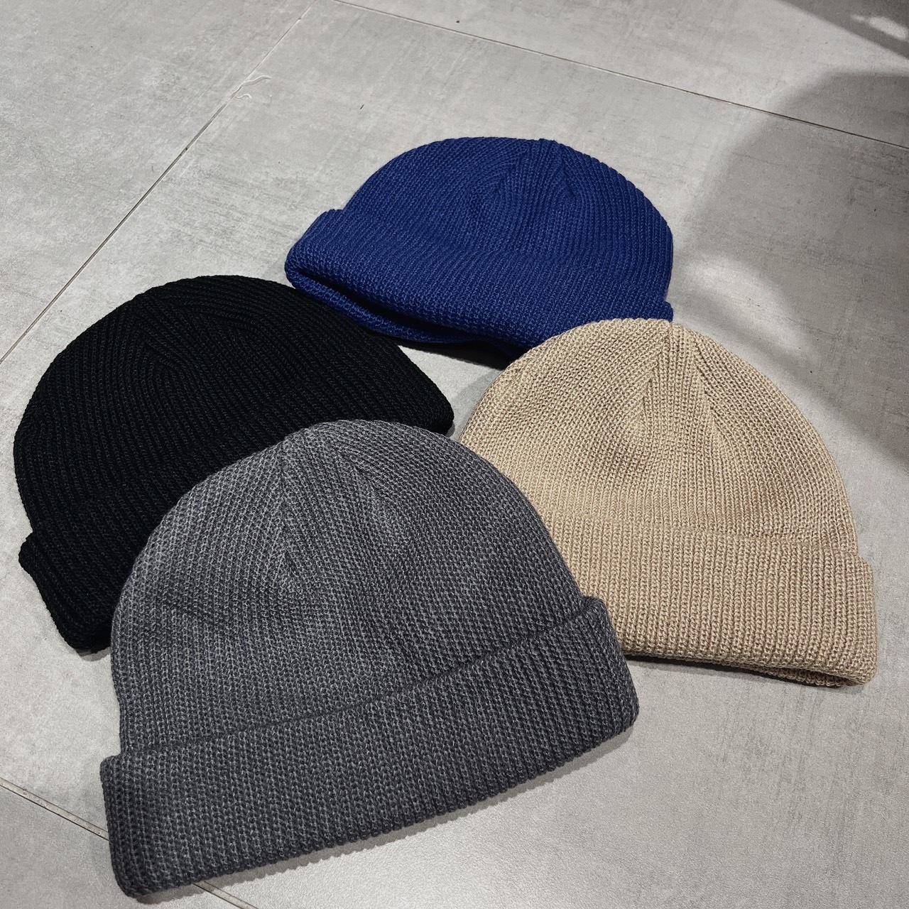 粗針素色毛帽 / 兩色