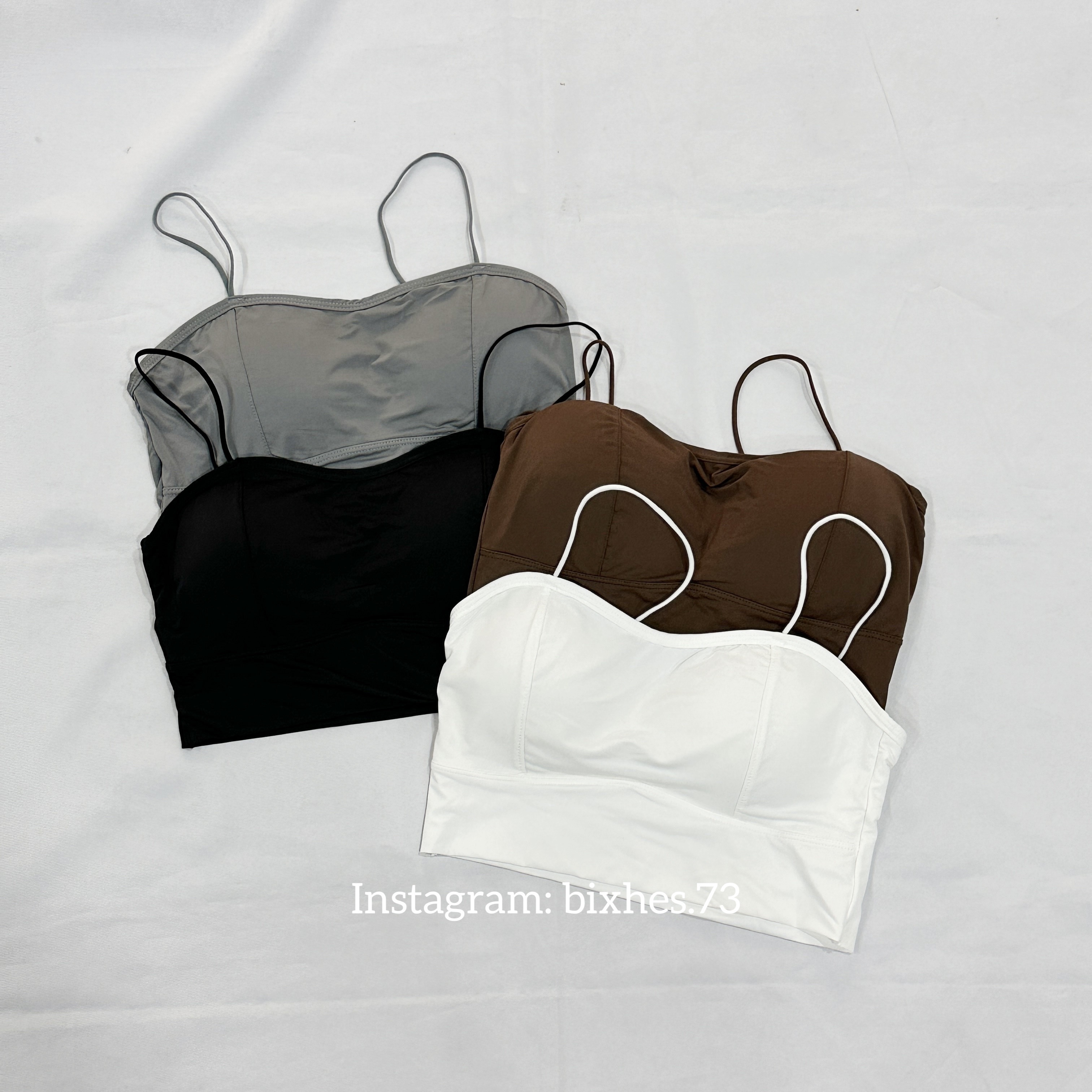 絲滑抹胸細肩小背心(C00052)