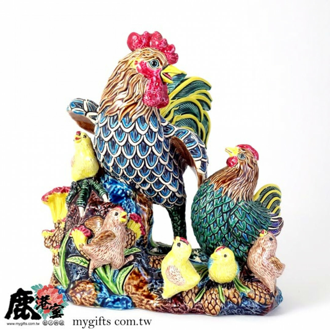 交趾陶｜富貴吉祥 官上加官