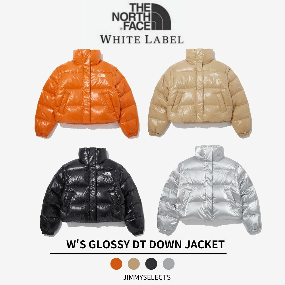 THE NORTH FACE 白標 女 GLOSSY DT 羽絨外套 兩用式 背心 NJ1DP86