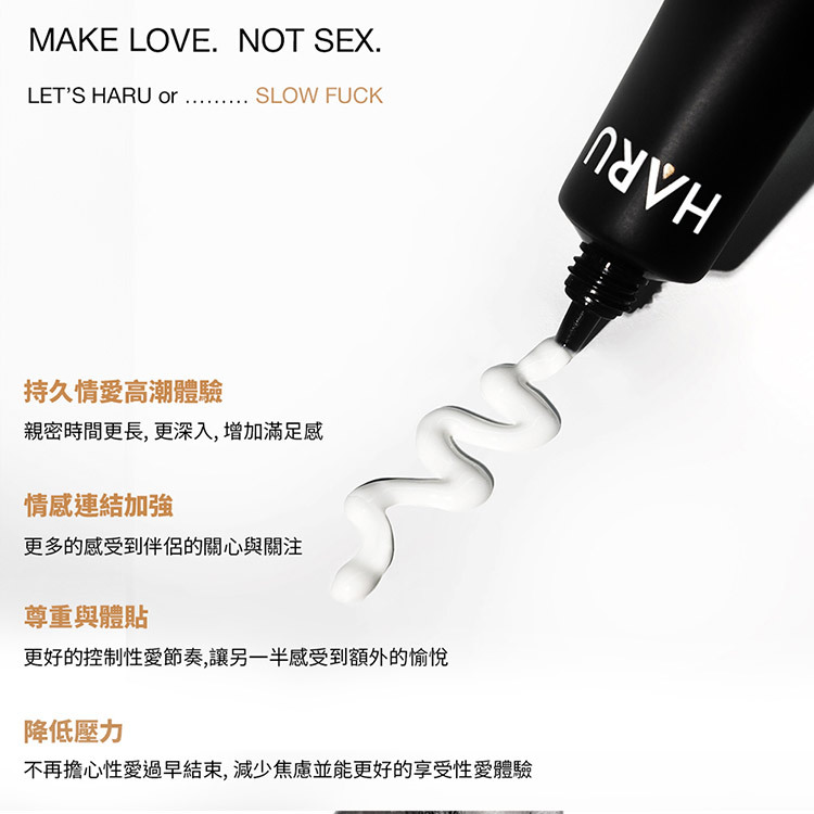 haru 慢慢愛 slow fuck fxxk 持久機能乳膏