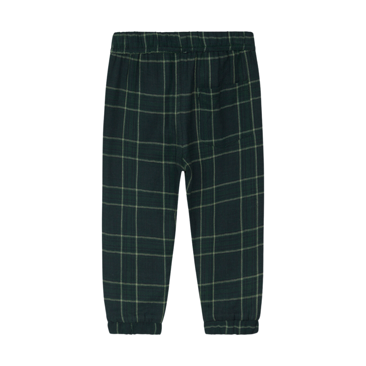 〖 Hust & Claire 〗藍綠格紋長褲