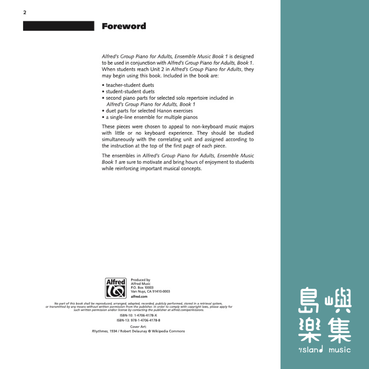 Alfred's Group Piano for Adults: Ensemble Music, Book 1