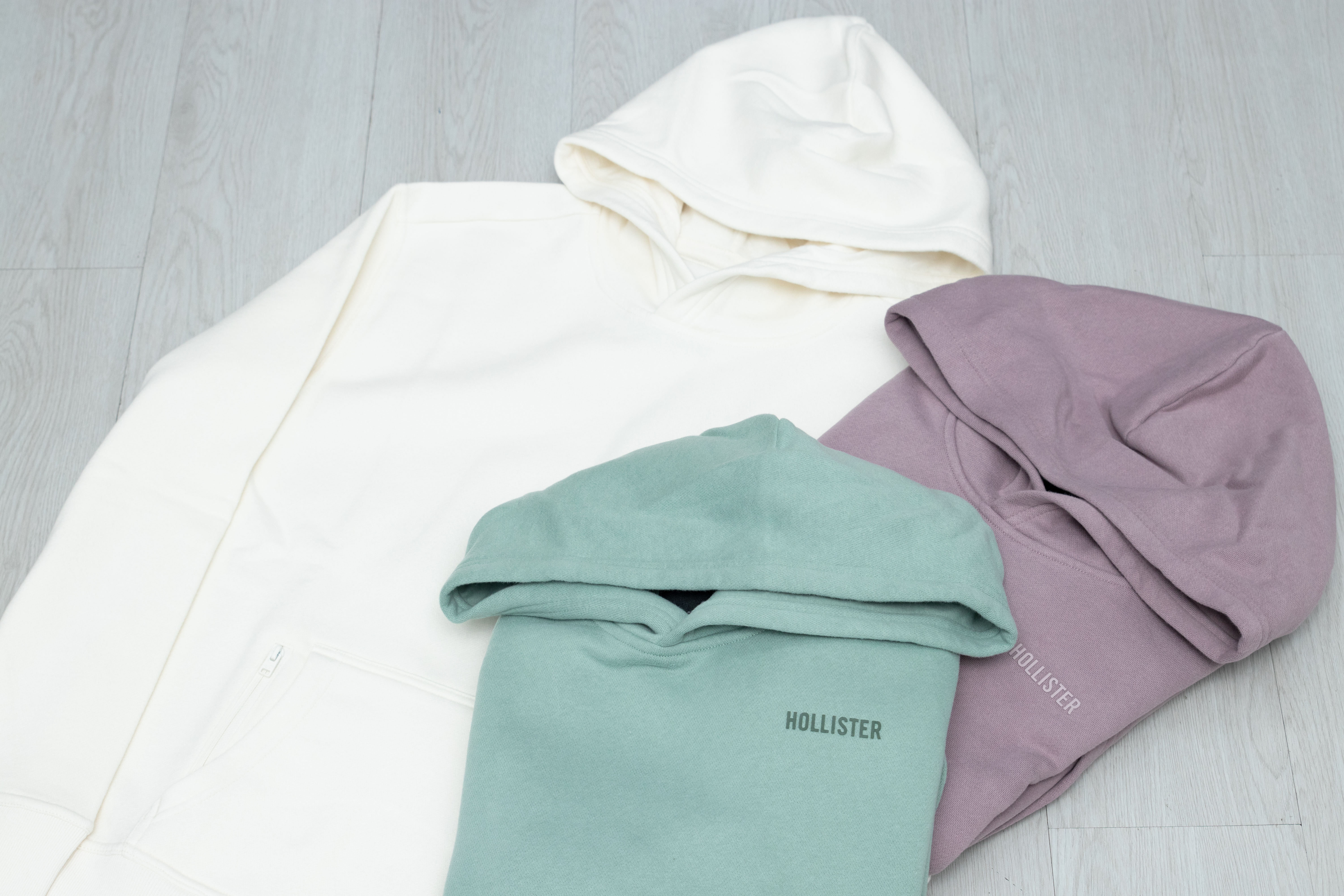【現貨】Hollister Feel Good Small Logo zip pocket Hoodie-MEN