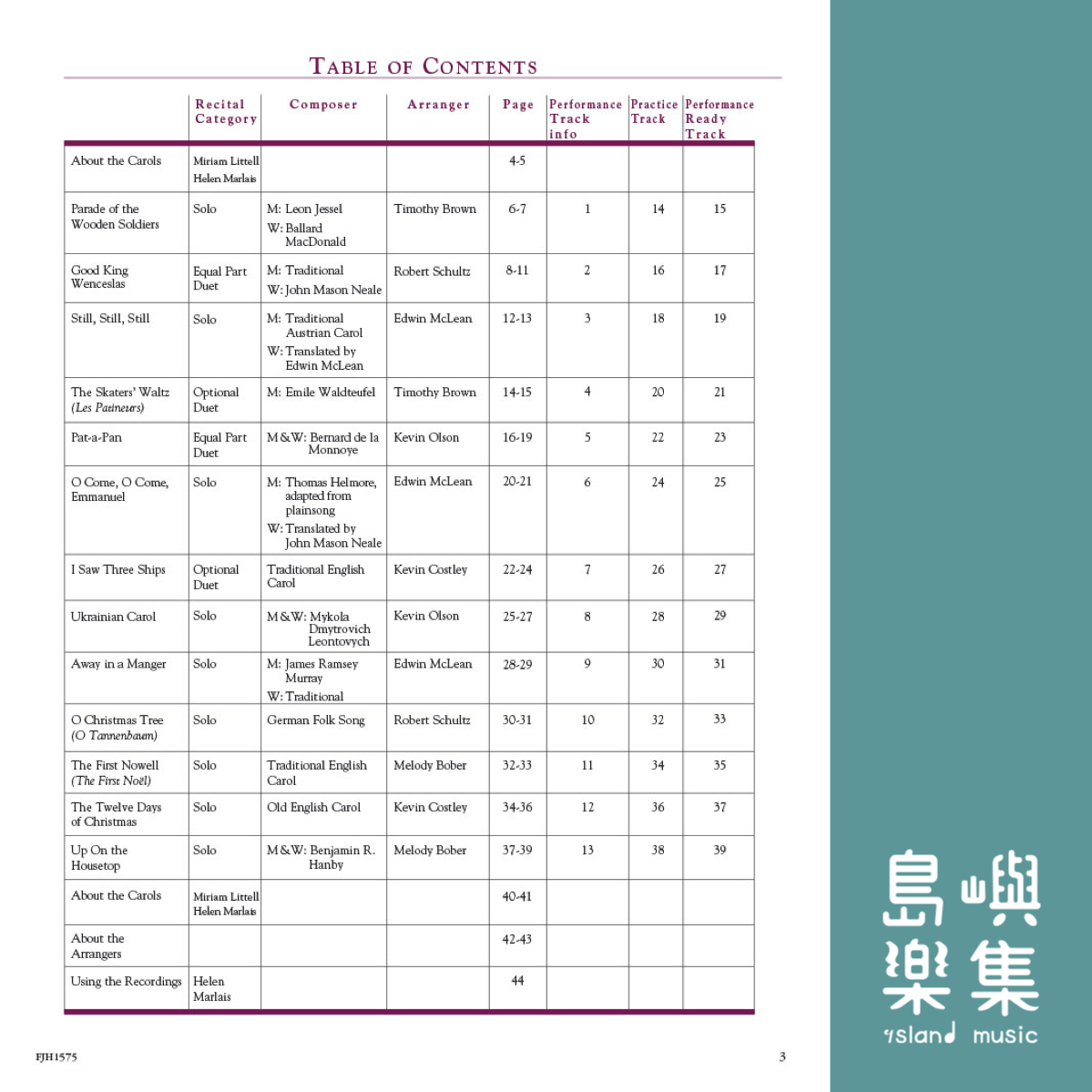 In Recital with Christmas Favorites, Book 3