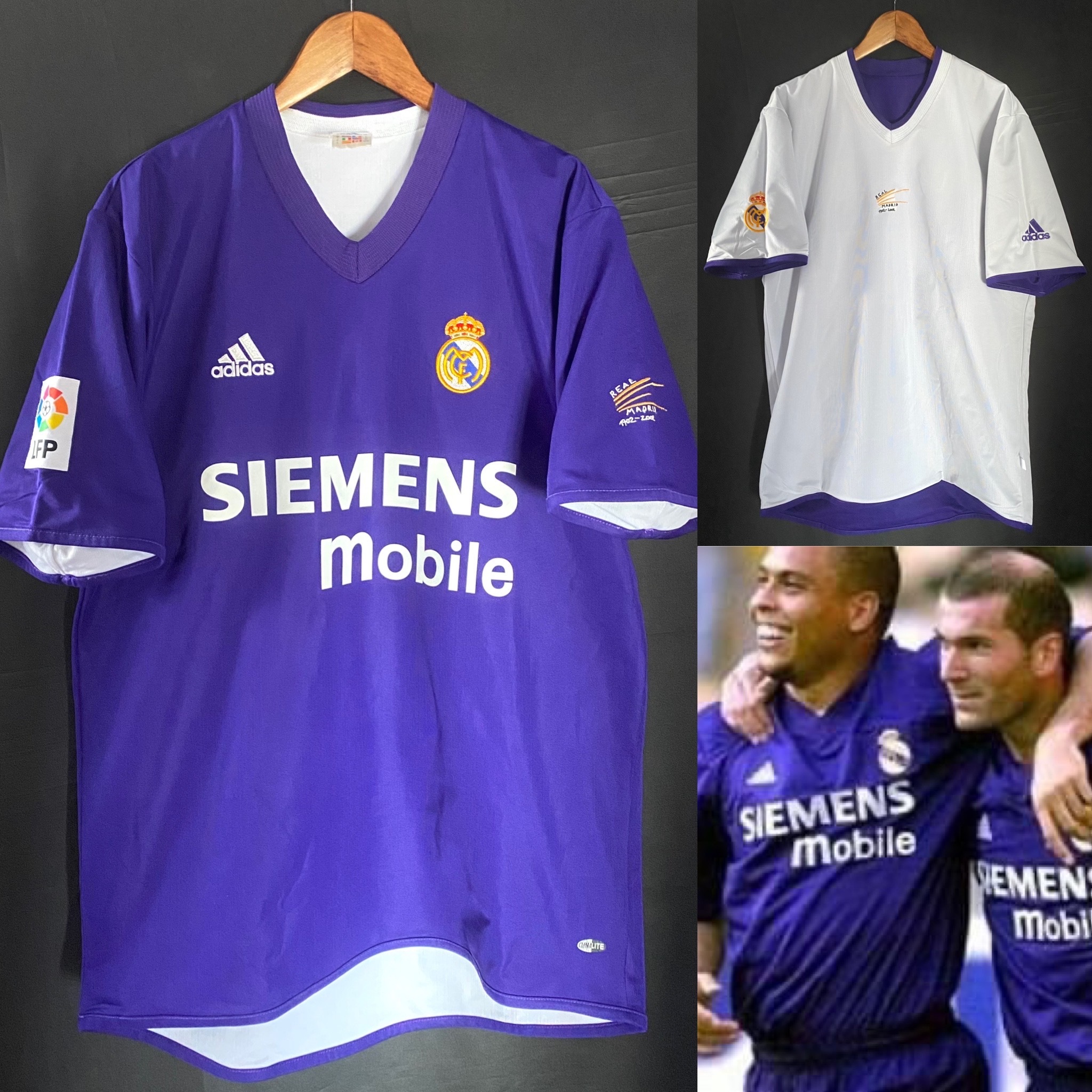 Real Madrid 2001-2002 Adidas 100th Third shirt