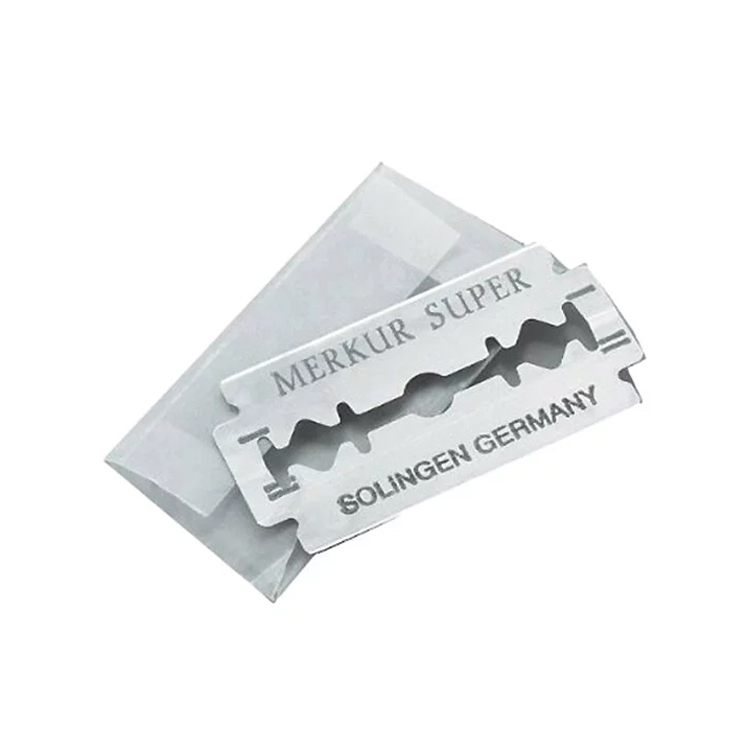 德國 Merkur 超級白金鍍膜 雙面刮鬍刀片（10片裝 / 通用傳統復古雙刃安全刮鬍刀）
