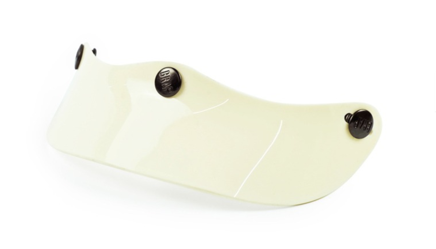 Brap Helmet Short Brim PVC White