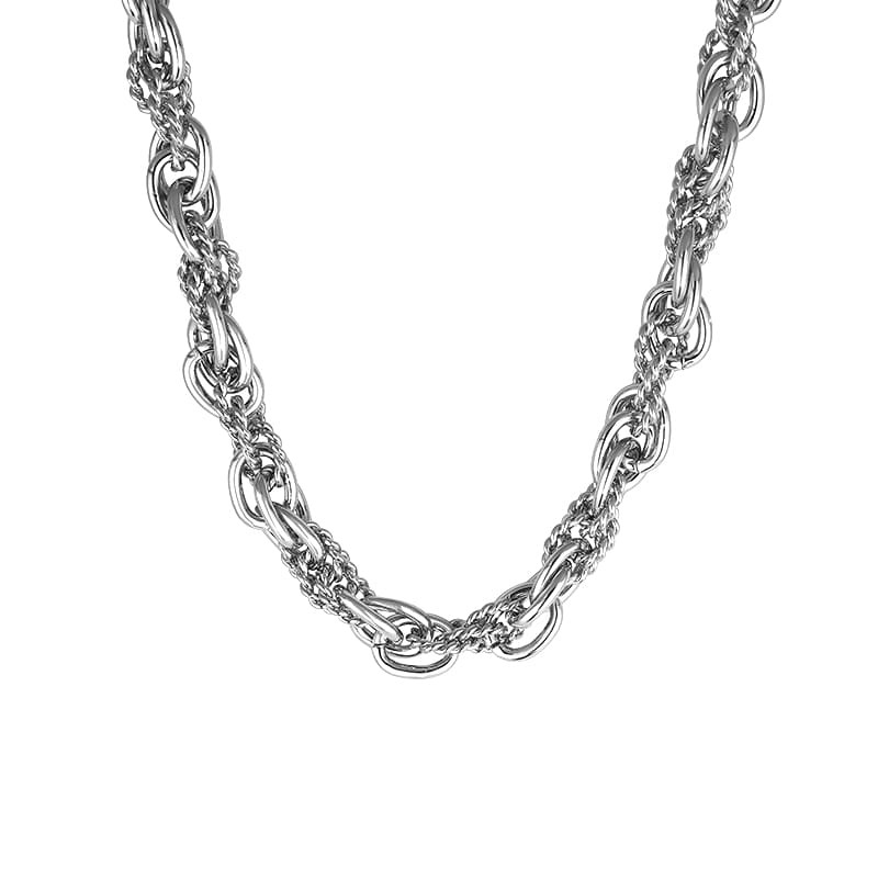 銀色鎖鏈麻花鏈