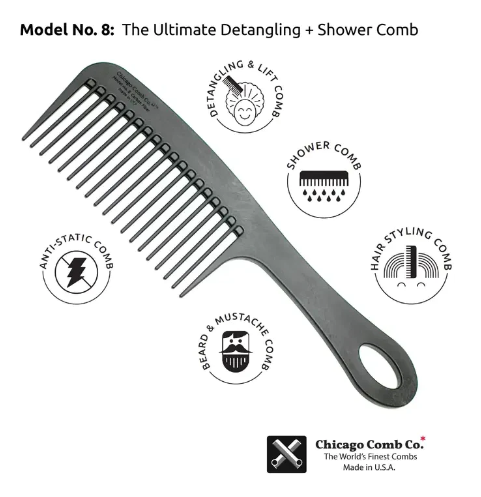 美國 CHICAGO COMB CO. MODEL NO 8 碳纖梳