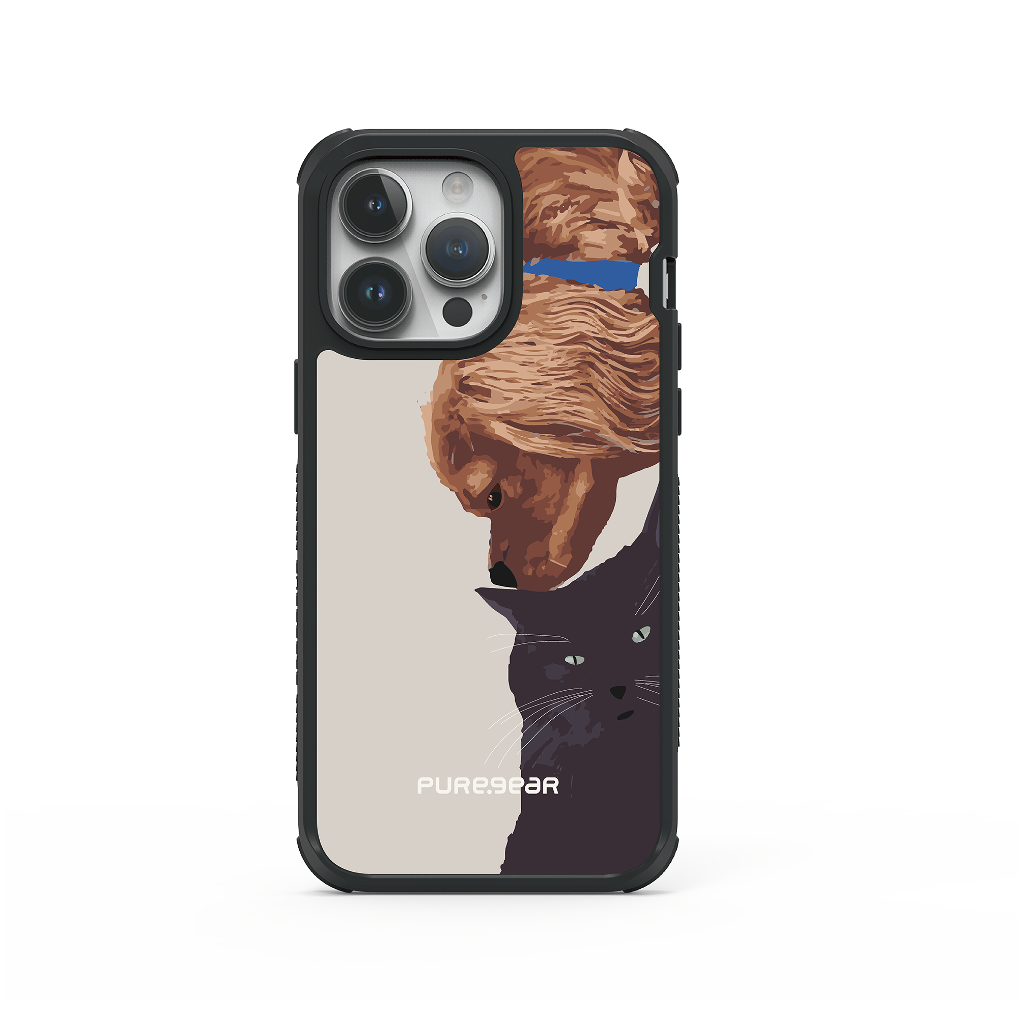 iPhone 輕坦克防摔手機殼 / 貓狗戀 (呆貓萌狗)