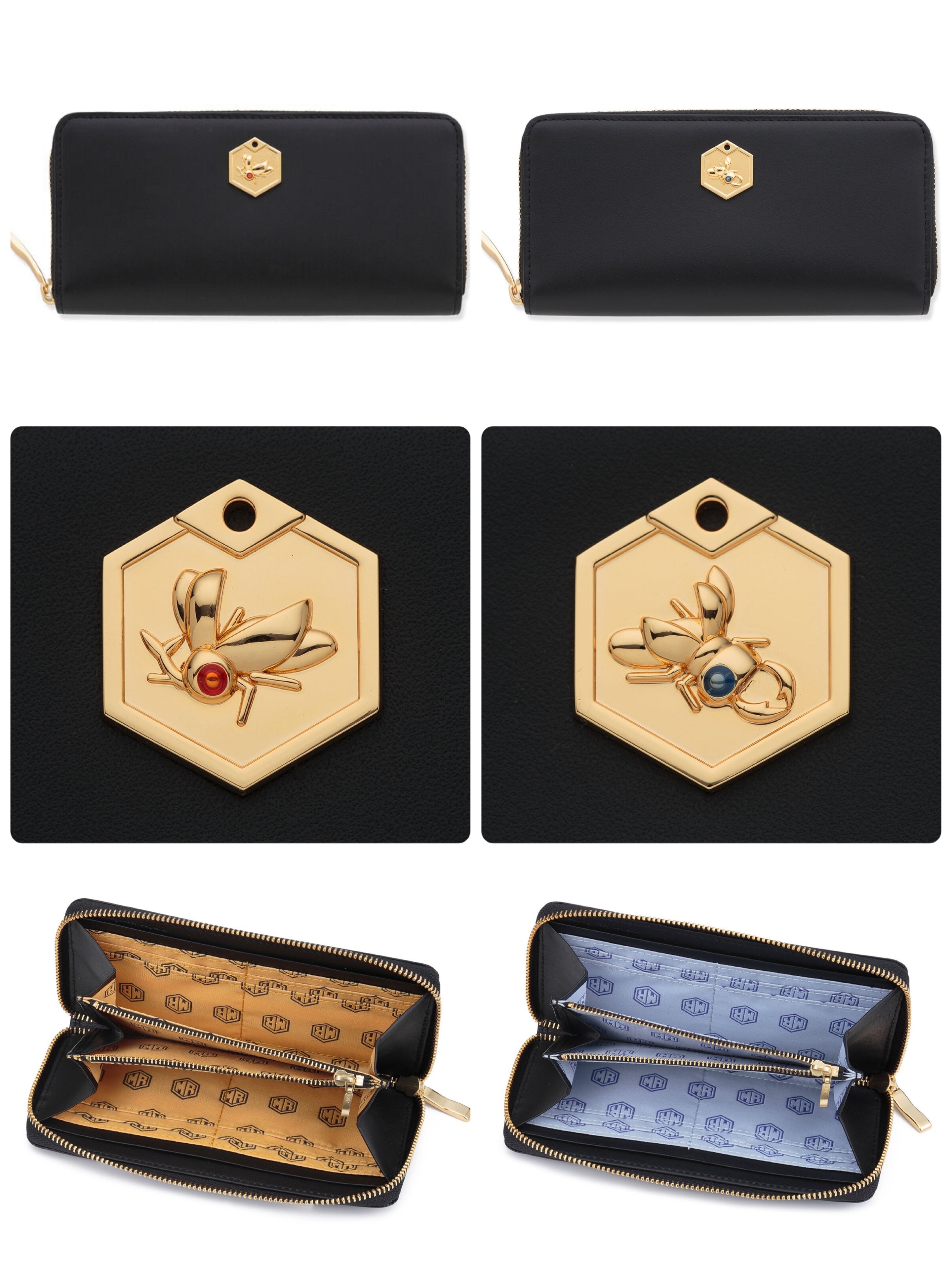 Pbandai 預訂2024/2月 メダロット 革製ラウンド長財布（全2種）