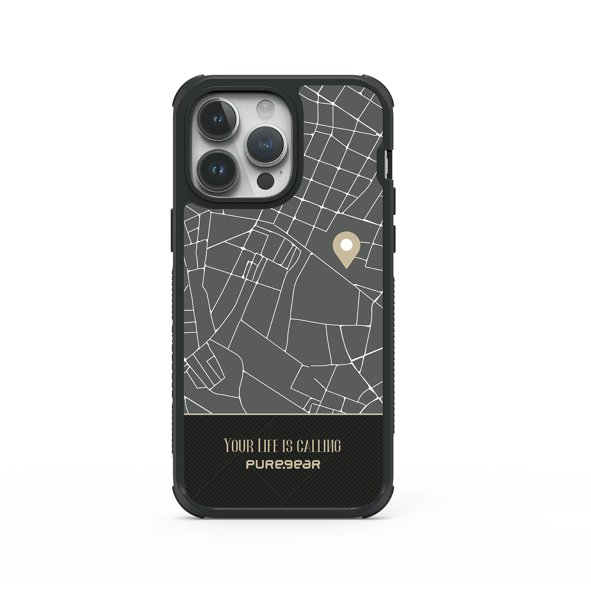 iPhone 輕坦克防摔手機殼 / 城市定位 (簡約風格)