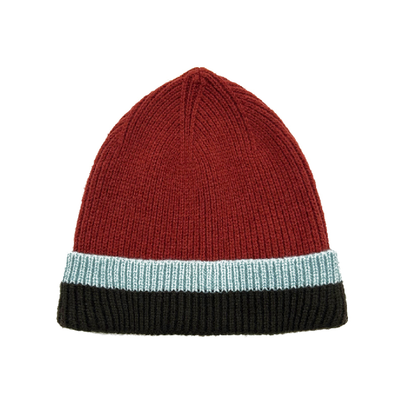 條紋拼色針織保暖毛帽 (3色) 保暖透氣/舒適/針織/經典百搭/健行/出國旅遊 41CNR10305