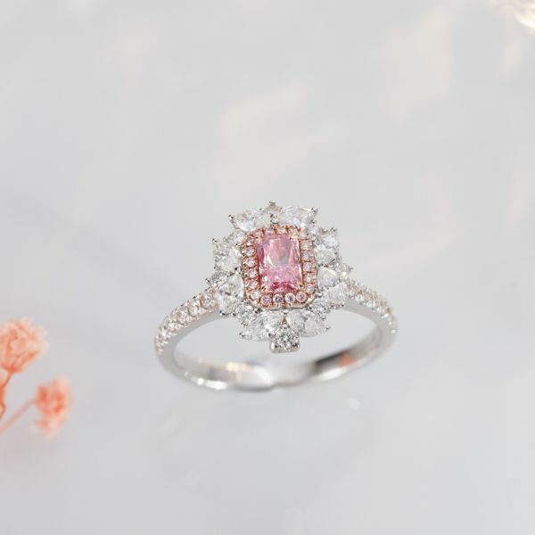 GIA雷迪恩粉鑽戒指