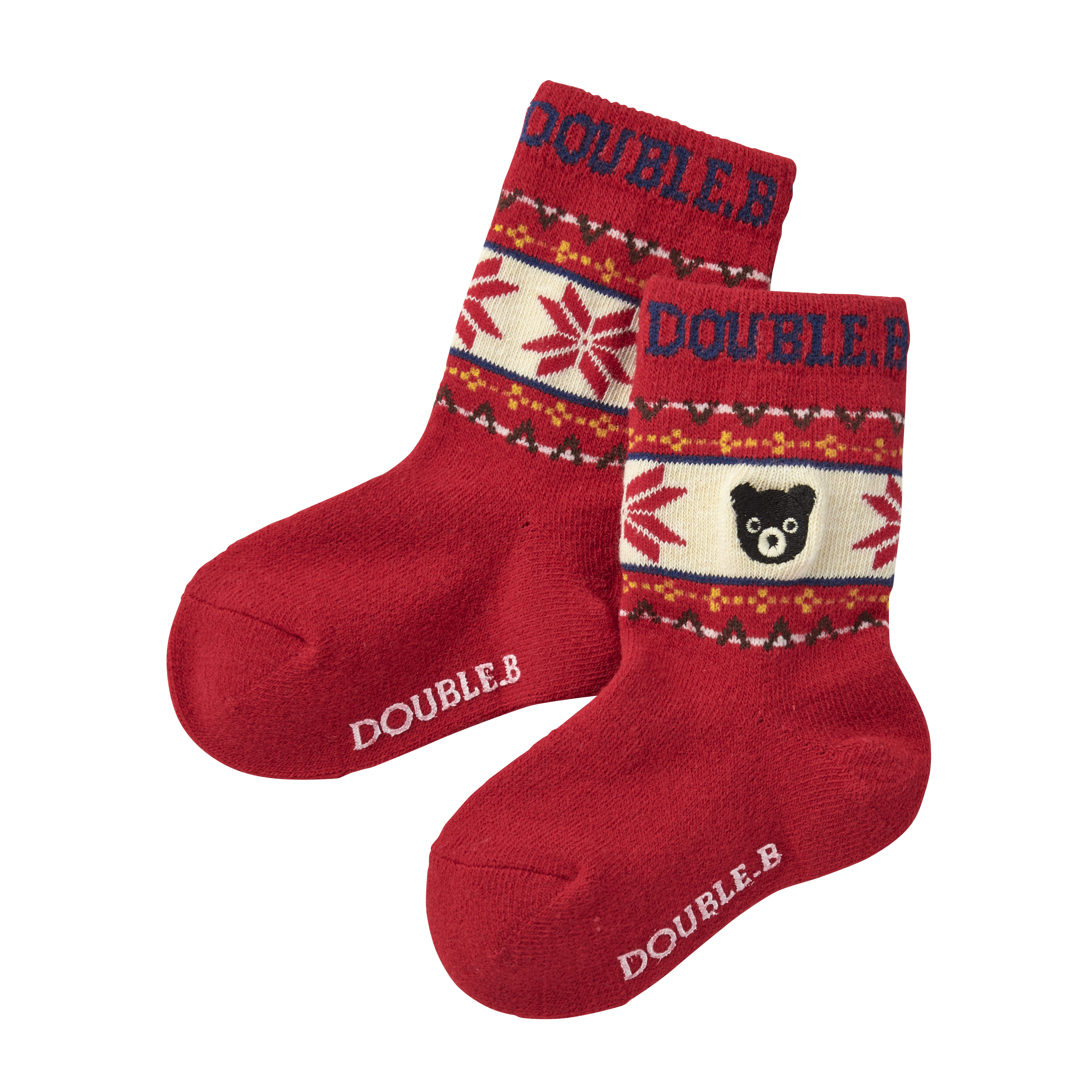 DB黑熊楓葉襪子