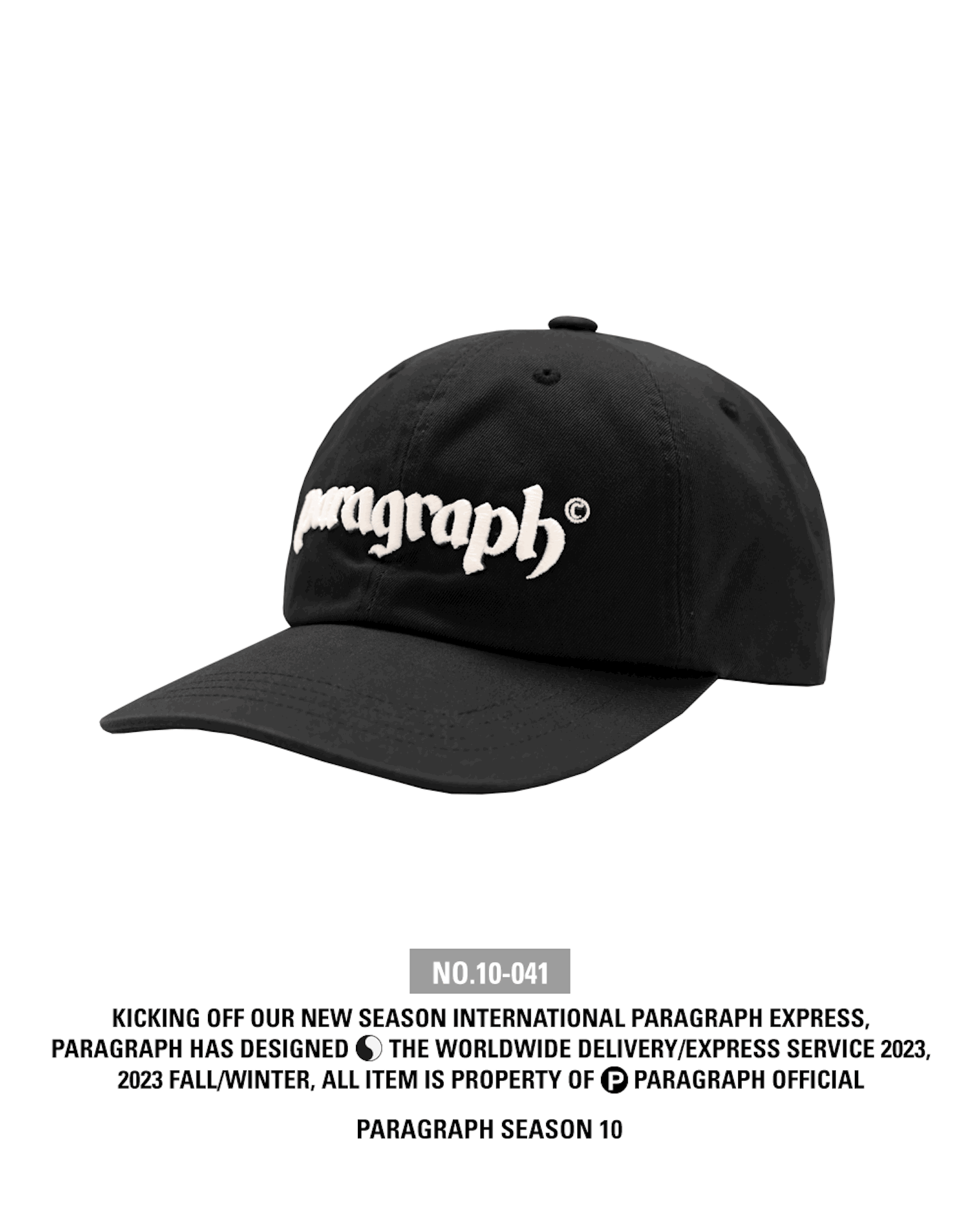 PARAGRAPH 6-PANEL CAP 品牌刺繡帽款