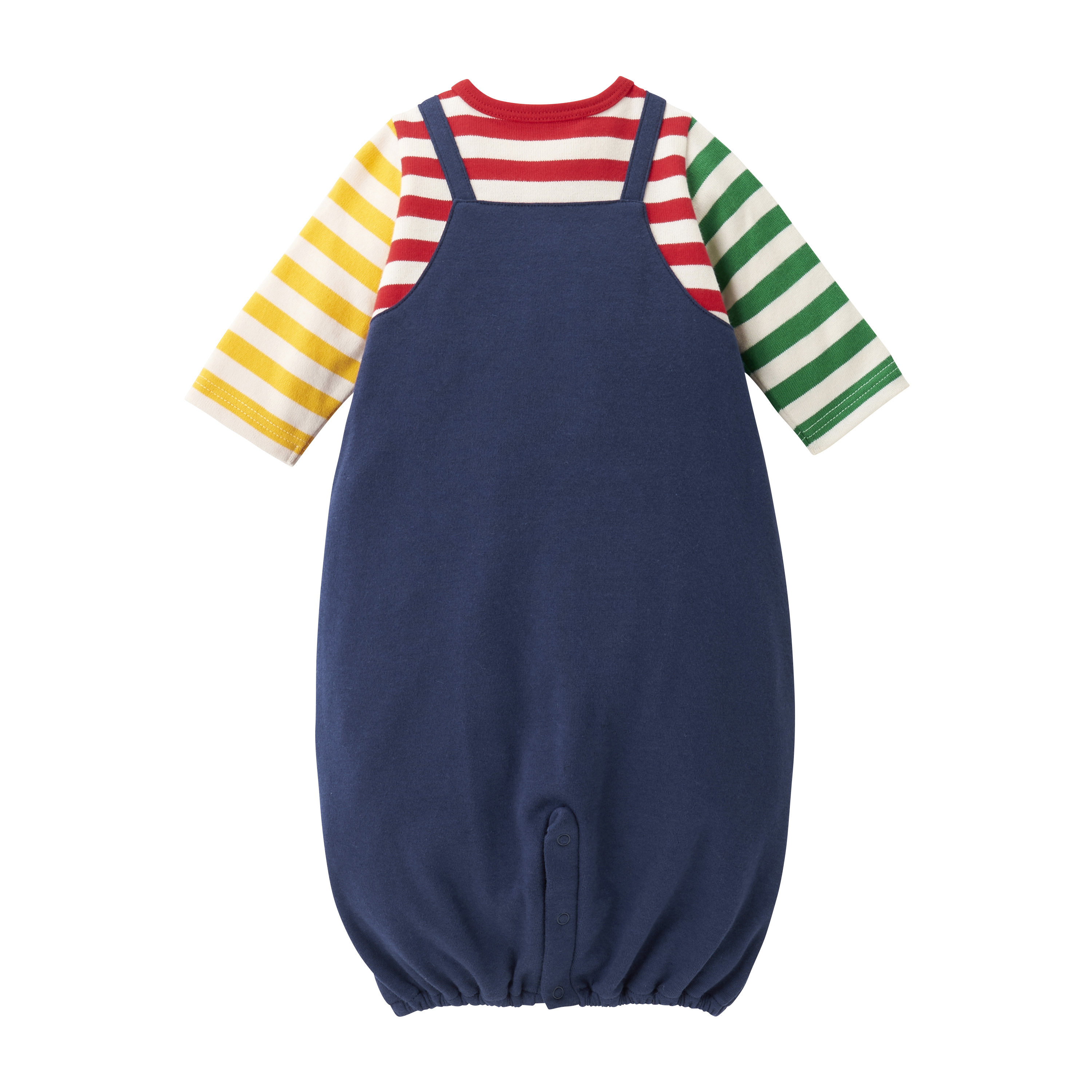 MH三色條紋小熊兩用睡袍